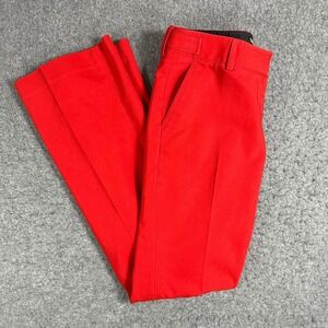 Express Columnist Red Straight Leg Dress Pants Womens Size 2R Workwear